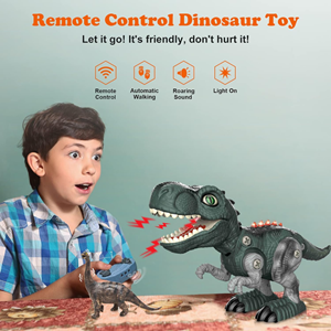 ربات اسباب بازی دایناسور کنترلی با ابزار Electric walking diy Dinosaur_اسباب بازی